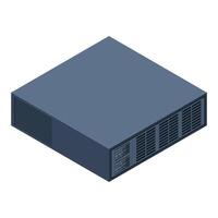 Isometric server. Server racks, Server boxes isolated, Network server room. Computer network technology. illustration vector
