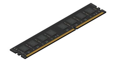 Isometric random access memory. RAM memory realistic 3d isometric. Computer hardware components, illustration vector