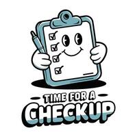 Time for a Checkup T Shirt Design Doctor vector