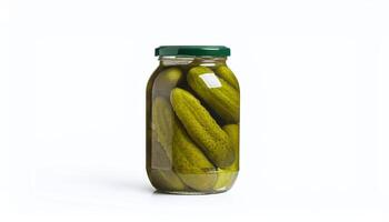 Fresh Cucumbers Conserved in a Jar photo
