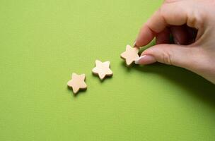 Give a three star rating. Online reviews. Top quality, exceptional service, outstanding performance. photo