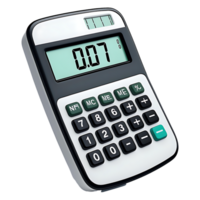 Isolated Calculator on Transparent Background Royalty-Free Digital Asset png