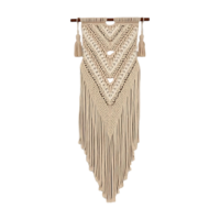 Macrame Hanging Wall Decor Transform Your Space with Boho Vibes png