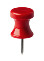 Red push pin, isolated on a transparent background png