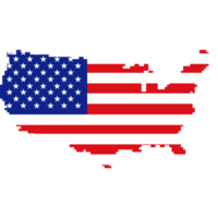 United States map. Flag of United States. U.S.A png