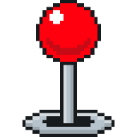 pixel art arcade machine. Joystick controller. 8 bit game console png