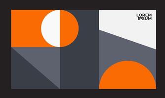 Colorful Shape Abstract Poster for Modern Art Bold Visuals and Trendy Design vector