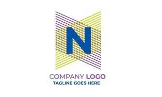 Abstract N Logo for Modern Business Creative Branding and Unique Identity vector