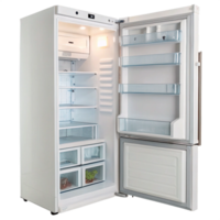 Open empty refrigerator png