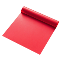 Red roll of paper on a transparent background png