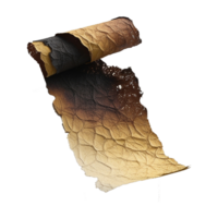 a burnt piece of paper on a transparent background png