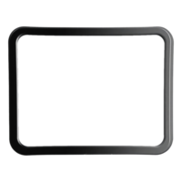a black square frame on a transparent background png