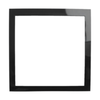 black square frame on transparent background png