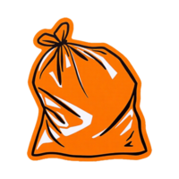 a bag of trash on a transparent background png