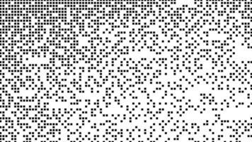 Simple geometric pixel pattern elements. Abstract black halftone texture for technology and science banner vector
