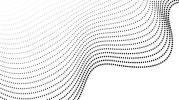 Abstract waving particles on a white background. Big data visualization. Digital wave, technology and science vector