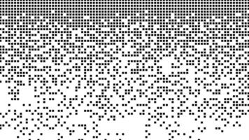 Simple black digital pixel or halftone texture isolated on white vector