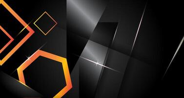 Abstract gold and black luxury Gradient background elements and glitter light lens flare effects decorations Bright gold stripy metallic backdrop. vector