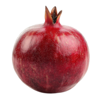 Fresh and Organic Pomegranate with Vibrant Red Color and Natural Texture Isolated on Transparent Background png