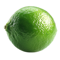 Vibrant and Refreshing Lime Fruit with Natural Texture and Bright Color on Transparent Background png