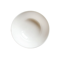 Top view of a simple transparent bowl on a clean transparent background, showcasing minimalistic design and elegance, top view transparent bowl on transparent background png