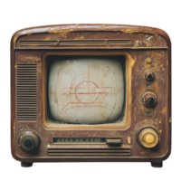Vintage radio with a timeless design featuring a classic wood finish and simple controls for nostalgic listening, vintage radio file no background png