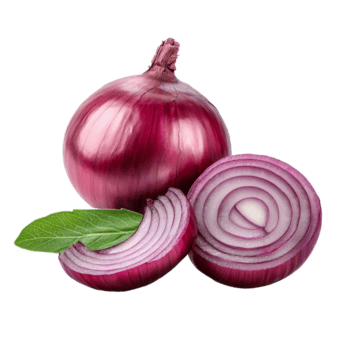 fresco vermelho cebola com verde folha fatiado aberto em uma transparente fundo para culinária usar ou saudável receitas, fresco vermelho cebola com folha isolado em transparente fundo png