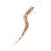 une magnifique Piste de cierges magiques crée une fascinant vague effet dans un isolé réglage pendant une de fête fête, cierges magiques Piste vague effet, fichier de isolé objet sur transparent Contexte png