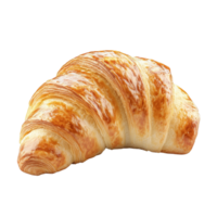 A delicious and flaky croissant isolated on a clean transparent background perfect for culinary presentations and bakery promotions, croissant isolated on transparent background png