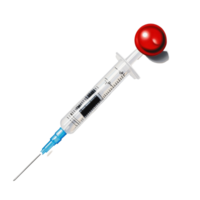 Syringe filled with medicine resting on a clean surface in a clinical setting during daylight hours, syringe with medicine png