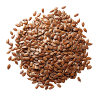 A heap of nutritious flax seeds isolated on a transparent background for healthy eating and cooking uses, Flax seeds heap isolated on transparent background png