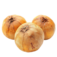Santol fruit displayed on a transparent background showcasing its unique texture and shape, Santol fruit on transparent background png