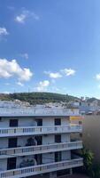 View from the balcony of neighboring houses, mountains and nature around video
