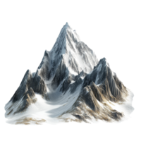 High mountain range isolated against a transparent background showcasing natural beauty and rugged terrain, high mountains isolated on transparent background png