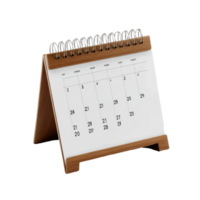 A minimalist table calendar for April sitting on a transparent background suitable for office or home decor, table calendar 2023 april isolated on transparent background png