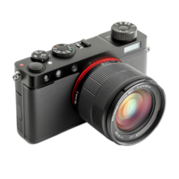 Compact modern mirrorless camera designed for semiprofessional use, perfect for various photography styles, Modern mirrorless system camera for semiprofessionals png