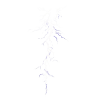 Realistic depiction of a high voltage electric shock represented by a vibrant lightning bolt on a transparent background, HighVoltage Electric Shock Realistic Lightning Bolt Effects on transparent png
