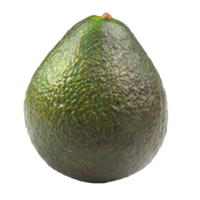 Fresh avocado isolated on a bright background, showcasing its rich green texture and shape, Avocado isolated on trransparent png