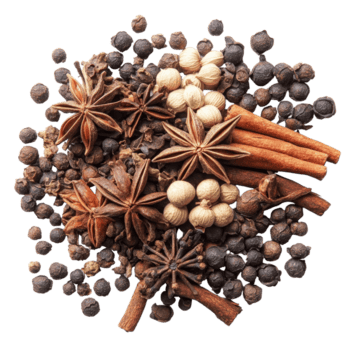 verkennen de levendig rangschikking van Chinese vijf kruid Aan een schoon transparant achtergrond voor culinaire inspiraties, Chinese vijf kruid transparant achtergrond png