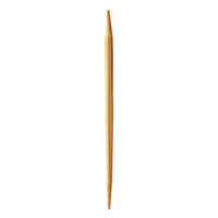 A single toothpick isolated on a clean transparent background, showcasing its slender design and pointed tip for practical use, toothpick isolated on transparent background png