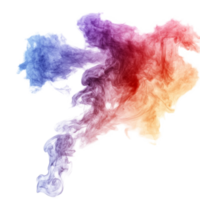 Colorful fog smoke swirling on a bright transparent background, creating an ethereal atmosphere reminiscent of an artistic painting, Colorful fog smoke transparent background. Fog smoke transparent png