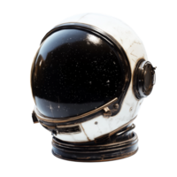 Spacesuit helmet against a transparent background showcasing detailed design and features for space exploration, Spacesuit helmet transparent background png