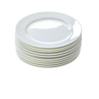 stack of white plates on transparent background png
