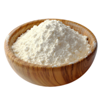 bowl of flour isolated on transparent background. png