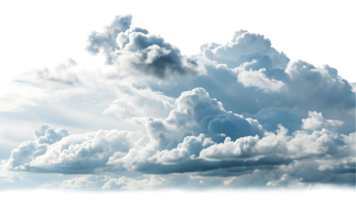 Dramatic cloudscape, fluffy white and gray clouds in the sky png