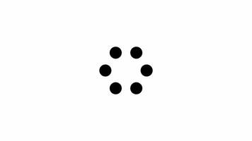 Looping Dots Progress Animation Transparent Background video