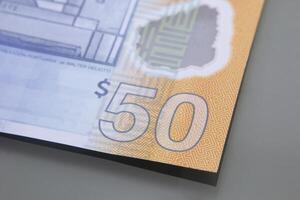 Banknote of Fifty Uruguayan Pesos with Unique Security Features photo