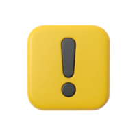 Yellow square button with exclamation mark. png