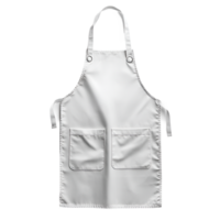 Blank White Apron with Two Pockets - Isolated on transparent Background png