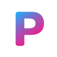 Vibrant Gradient Letter P Colorful Alphabet Design Element png